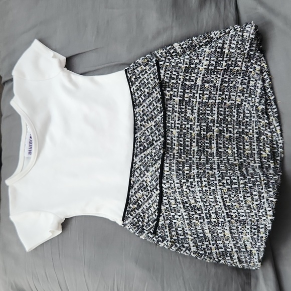 12month Blueberi boulevard tweed dress - Picture 1 of 3